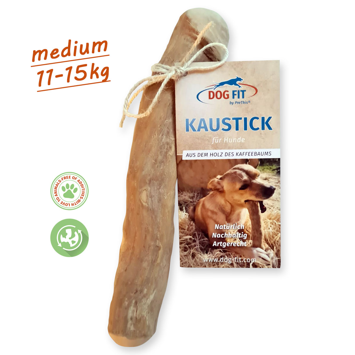 Hunde Kauholz aus dem Kaffeebaum » Zahnreinigung » DOG FIT by PreThis®